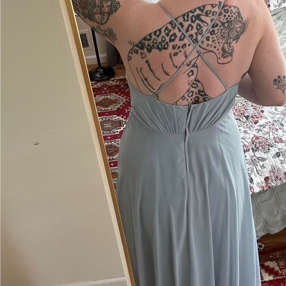 Dusty Blue Dress - Picture 4 of 4